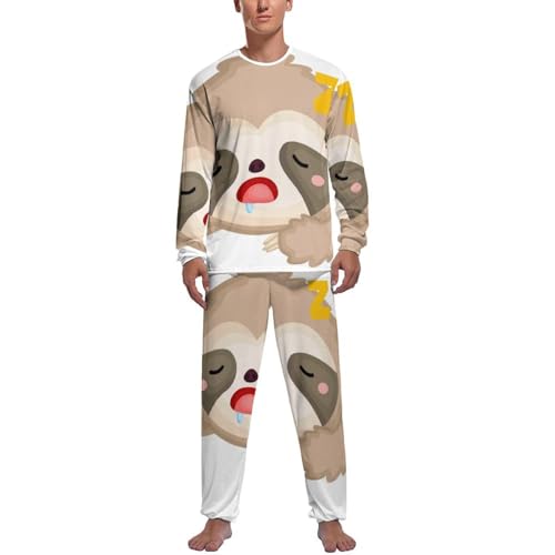 Pyjama homme haut et bas Paresseux Endormi pour vos week-ends cocooning à la maison