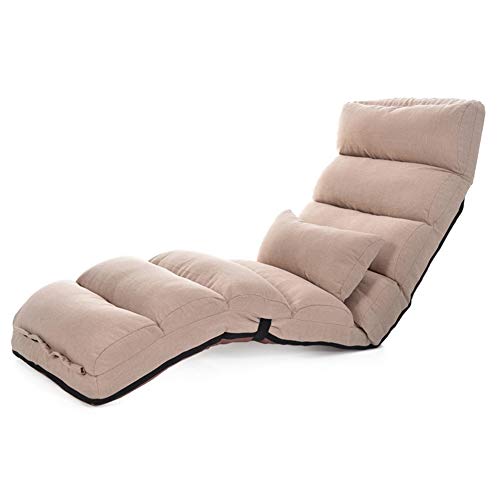 Chaise de sol pliante et réglable avec dossier pour lecture et méditation