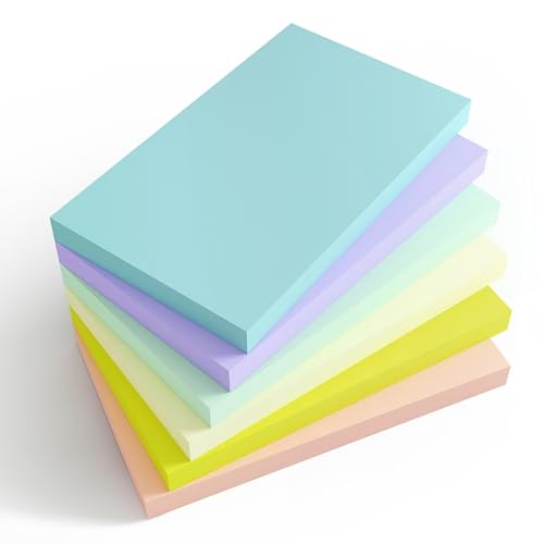 480 Sheets 3x5 Inches Large Sticky Notes,Self-Stick Post Stickies Colorful Super Sticking Power Memo Pads for Teacher Supply,School and Office