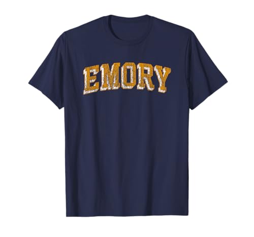 Emory Eagles Vintage Block Navy Officially Licensed T-Shirt