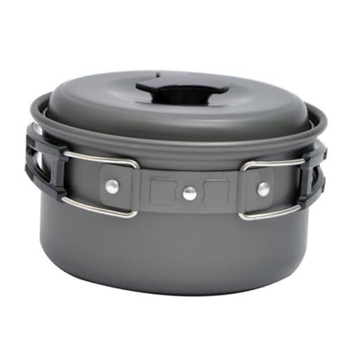 TOBBOMEY Olla de Plegable para Camping al Aire Utensilio de Cocina Ligero y Duradero para Senderismo Picnic y Estufa de Camping con Diseño Antiadherente y Fácil Limpieza