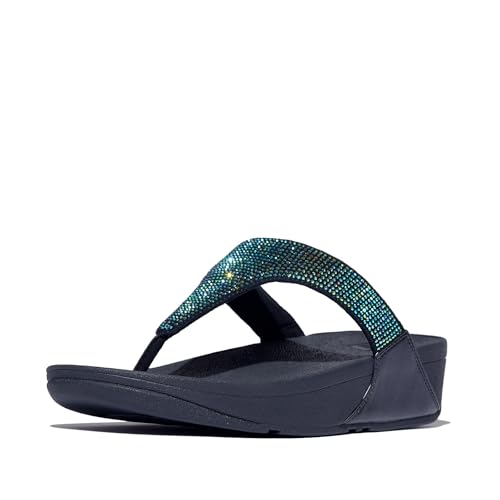 Image of FitFlop Women's LULU Crystal Embellished Toe-Post Sandals