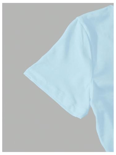 Girl's Floral Graphic Tees Short Sleeve Crewneck Cute T Shirt Summer Tops3