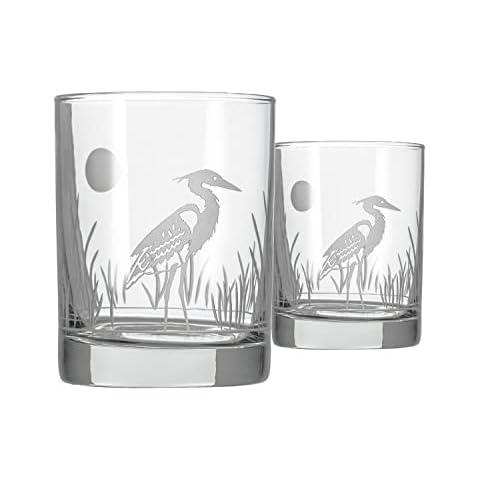 Rolf Glass Heron Double Old Fashioned Glass Cover