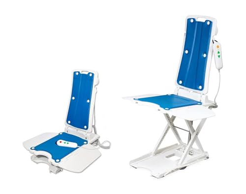 Helsevesen Bath Lift Chair Reclining Back Bath Lift for Elderly Adults - Bottom Non-Slip Suction...