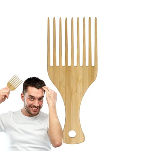 木製ヘアコーム、ウェットカーリートゥースヘアコーム、竹ウェットヘアコーム、太いヘアブラシコーム、メンズひげコーム、ワイドトゥースヘアコーム、Conaiir女性用デタングラーコーム、カーリー太いロングヘアのもつれを解消するためのコーム。