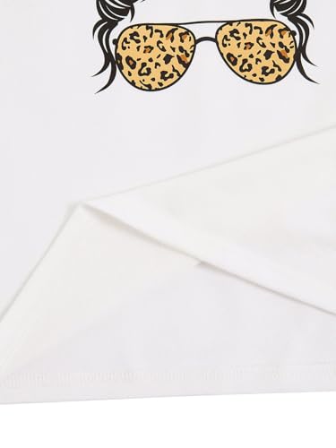 SHENHE Girl's Summer Graphic Tee Cut Out Shoulder Short Sleeve Asymmetrical Tshirt Top4