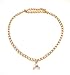 Adjustable Western Cowgirl Boot Bracelet White Jade Horn Charm Gold Plated Double Clasp Lightweight Curb Link Chain Handmade in USA