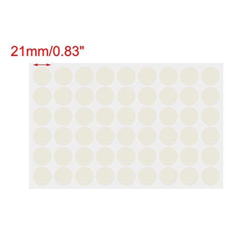 Image of uxcell Furniture Desk Table Self-Adhesive Screw Hole Covers Stickers 54 in 1 Beige