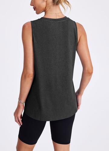 Image of Womens Workout Tank Tops Lightweight Sleeveless Shirts for Women Loose Fit Tops for Athletic Running Tennis Yoga