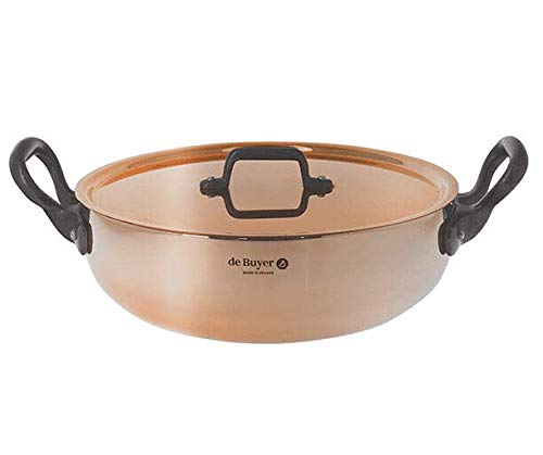 DE BUYER Sautoir Bombe Cuivre Prima Matera, acier inox, 28 cm
