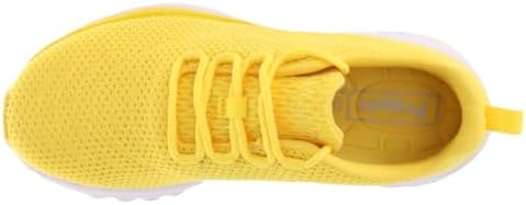 Propét Women's Tour Knit Sneaker,Lemon,12 XX-Wide | Image 3