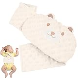 Rppiup Kirschkernkissen Baby, Wärmekissen Anti-Kolik Gürtel, Wärmegürtel Kirschkerne, Koliken und Gas Relief für Neugeborene und Kleinkinder, Mikrowelle, Geschenk zur Geburt & Taufe (Beige)