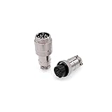 GX20D 航空ドッキングコネクタ オス/メスプラグ 20mm プッシュプル円形コネクタ 2ピン3/4/5/6/7/8/9ピン/10/12/14/15ピン GX20(GX20メスプラグ、9P)