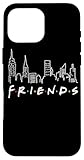 Produit officiel Friends avec skyline de New York dessiné à la main et logo classique, fabriqué pour les téléspectateurs de la génération X et de la génération X, les fans de sitcom et tous les meilleurs amis, bestie ou meilleures amies qui aiment le style décontracté des années 90, les vibrations Central Perk et les sessions de rewatch avec le gang après le travail
