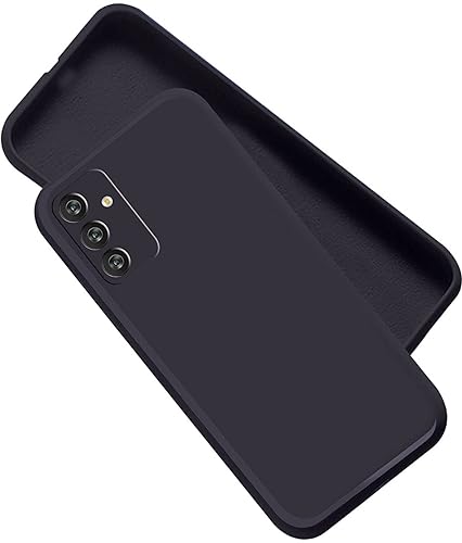 Image of A rtistque Liquid Silicone Back Cover Case for Samsung Galaxy F34 5G Shockproof TPU Soft Flexible with Camera Protection - Black