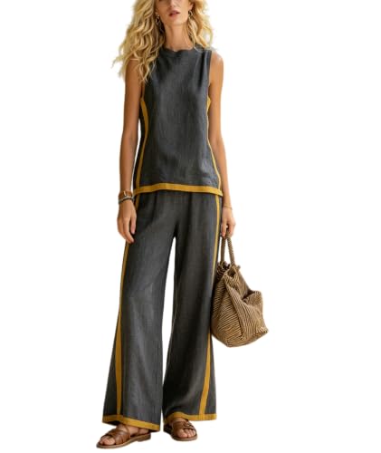 Conjunto de lino fresco para mujer que soluciona tu look playero este verano
