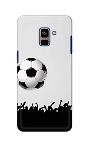 Image of Printed Hard Back Cover Case for Samsung Galaxy A8 Plus | A8+ Back Cover (Football Icon) -702