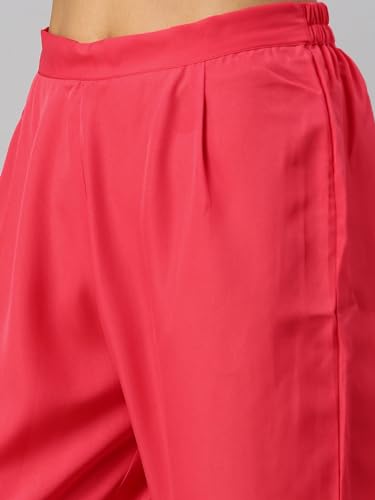 Image of Hritika Peach Faux Georgette Sequin Pattern (HRKB0070PCH L)