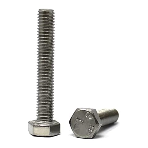 Sechskantschraube nach Norm DIN 933 / ISO 4017 rostfreier Edelstahl A2, V2A, Vollgewinde, Maschinenschraube (25 Stück, M8 x 80 mm) Cover