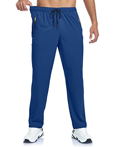 Image of Men's Lightweight Hiking Pants Breathable Quick Dry Fit Waterproof Camping Fishing Running Athletic Active Jogger Pant