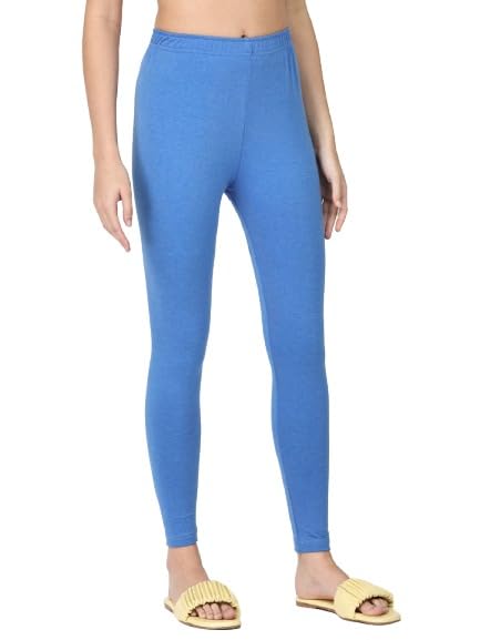 Image of Robinbosky Premium Stretchable Cotton Ankle Legging for Women | Suitable for Formal wear & Casual wear | High-End Elastic Makes The Leggings Squat Proof and Durable for Travel, Yoga, & Workout.