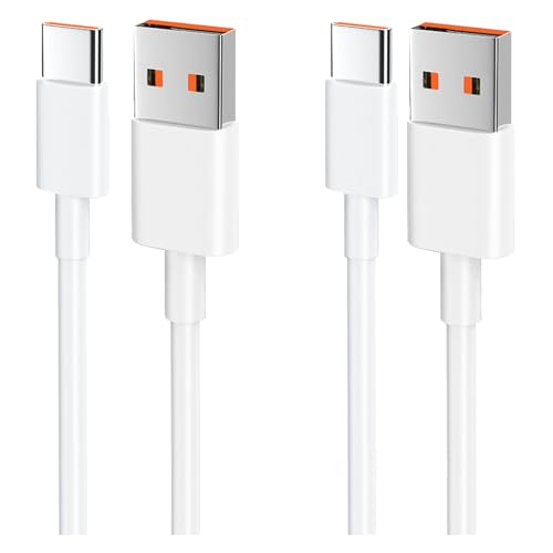 ZLONXUN 2-Pack 120W Cable USB C (Compatible avec 33W/67W) Pour Xiaomi Redmi Note 14/13/12/11s/11/13 Pro/8 9 Pro 9T; Xiaomi mi 13/14/12T/11T Pro/11...