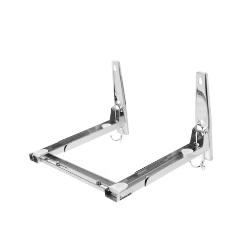 Garneck 100lbs Supporto Muro Per Microonde Acciaio Inossidabile Ripiano Pieghevole Regolabile Per Forno Design Elegante e Salvaspazio Per Cucine Compatte