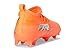 Puma, Unisex, Future 9 Match Firm/Artificial Ground Soccer Cleats (Little Kid/Big Kid), Glowing Red/White/Black/Silver, 4 Medium, Big Kid