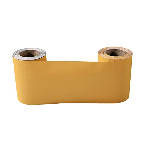 Self Adhesive Solid Color Frosted Wallpaper Border Stick Waterproof Wall Border Easy To Apply Kitchen Bathroom Tiles Sticker 4 X 196Inch (Dark Yellow) #TOP2