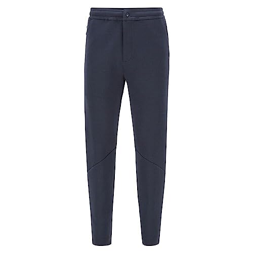 Image of BOSS Hugo Mens Navy Blue Athleisure Sports tarcksuit Bottoms Pant Helux 50447395