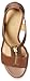 Michael Kors Women's Berkley Mid-Heel Wedge Sandal, Luggage, 7.5