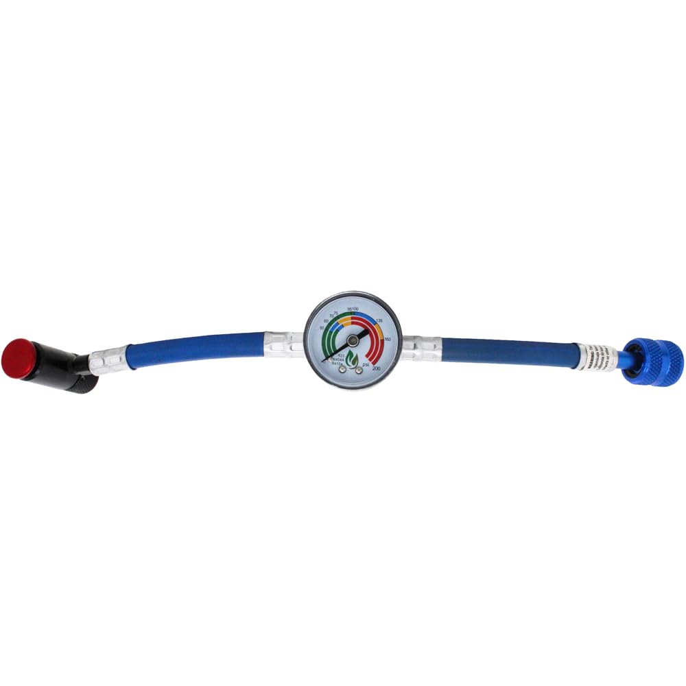 PRO-Hose - ClimaTek Upgraded Replacement for Pro Charge HVAC Refrigerant Charging Hose & Gauge 1/4" for R410a R-22 R404