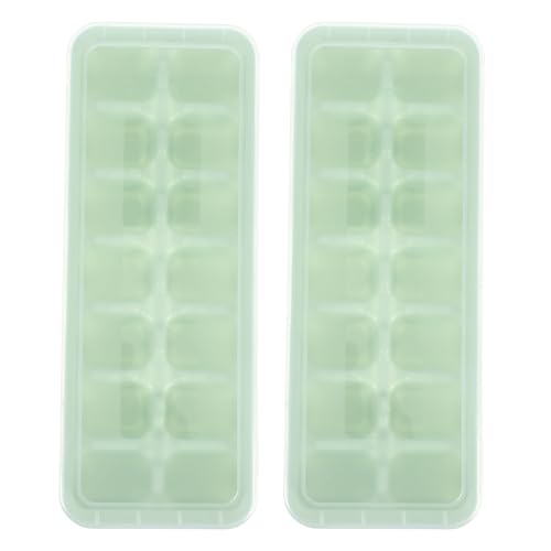 2 cubeteras reutilizables con tapa color verde miniatura 1