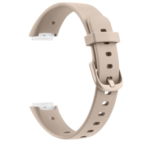 Oumida Pack 3 Straps Compatible with Fitbit Luxe Strap for Women Men,Soft Silicone Adjustable Sport Replacement Wrist Bands for Fitbit Luxe (Small - Image 4