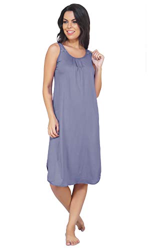 Image of BLAZON Women's Cotton Hosiery Solid Maxi Nighty Slip (Pack of 2) Available Sizes: S, M, L, XL, 2XL, 3XL, 4XL, 5XL