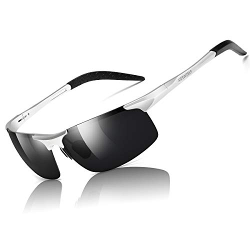 Mens Sports Polarized Sunglasses Driving Metal Frame UV Protection Sunglasses For Men 8177