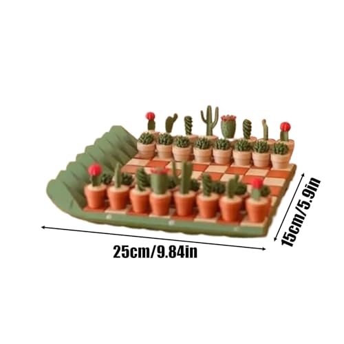 Ensemble d'échecs cactus 3D de table haute précision - 2