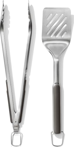OXO Outdoor Grilling Turner and Tongs Set
