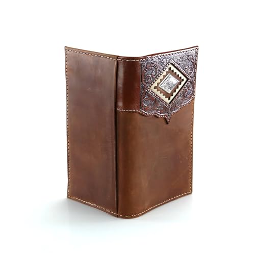 ARIAT Men's Diamond Concho Rodeo Wallet, Brown, One Size2