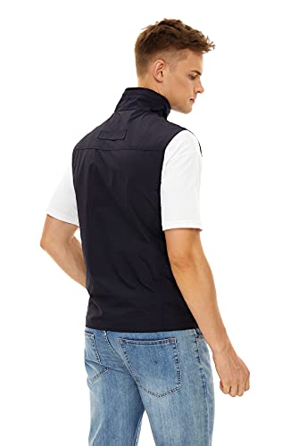 Mens Lightweight Vest Casual Softshell With Pockets Windproof Jacket For Sport Golf Work Bl-3Xl #TOP2