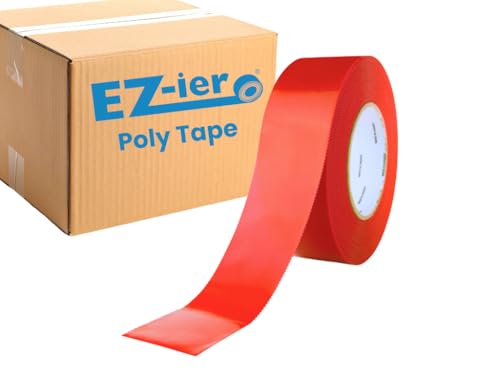 Image of EZ-ier Stucco Polyethylene Tape, Serrated-Edge (Red, 2 inch x 60 yds)