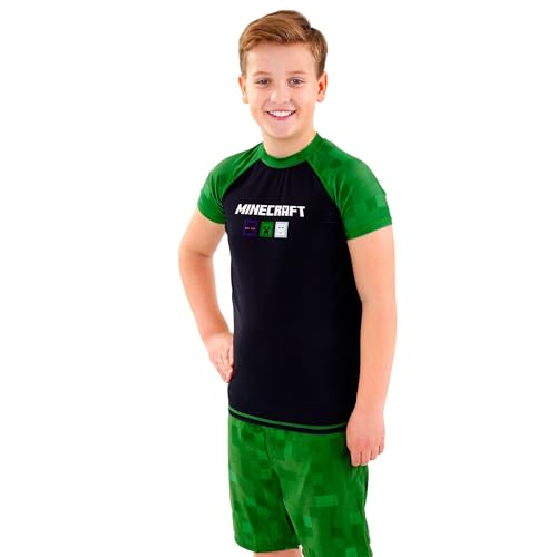 Minecraft Bathing Suit | Boys Swim Set | Gaming Boys Swimwear | Sizes 6 to 144