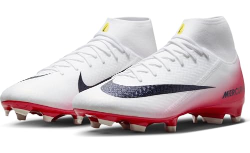 Nike Mercurial Superfly 10 Academy LV8 Multi-Ground High-Top Soccer Cleats (University Red/Dark Obsidian)2