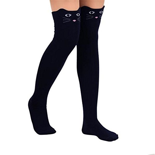 knee high socks with cats