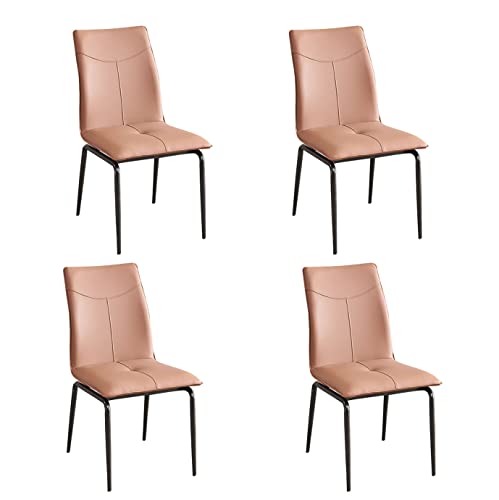 BKgdO 4 pcs Dining Chairs, Kitchen Counter Chairs with Backrest and Padded Seat Reception Chair for Kitchen Dining Bedroom Living Room Side Chairs set