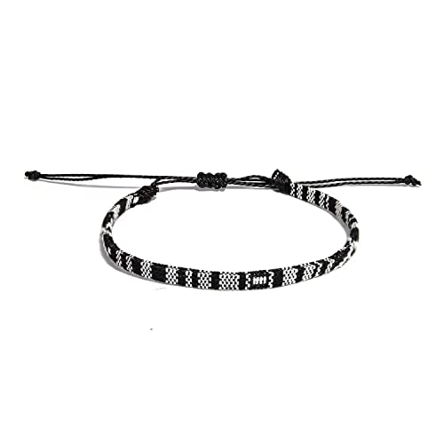 5pcs Surfer Beach Bracelet Set Men and Women, Bracelets For Men, Handmade Boho Bracelets Jewelry Wrap Bracelets Waterproof Adjustable, Men\'S And Women\'S Anklet, Woven Bracelets Ethnic Hippie Style - Thumbnail 6
