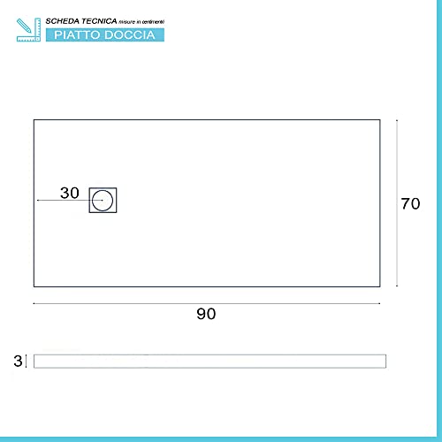 Inbagno Piatto Doccia marmoresina con Effetto