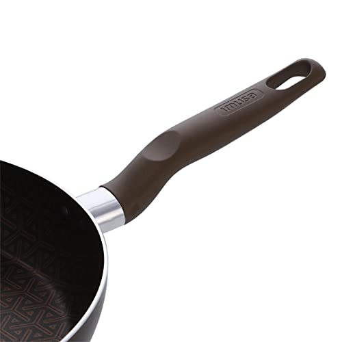 Imusa Usa 10" Nonstick Fry Pan With Thermal Signal Indicator And Glass Lid/Steam Vent #TOP4