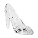 Da.Wa Crystal Cinderella High-Heeled Shoes Ornament Gifts Transparent Glass Decoration for Girl Coming-of-Age Ceremony Birthday Gifts